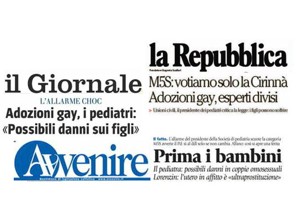 Il pediatra Corsello fa marcia indietro ma ormai la frittata è fatta - adozioni quotidiani base - Gay.it