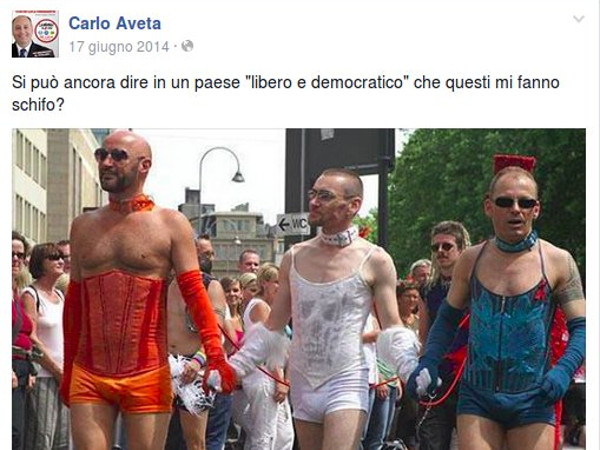 Aveta: il candidato omofobo (e fascista) che imbarazza il Pd - aveta omofobo - Gay.it