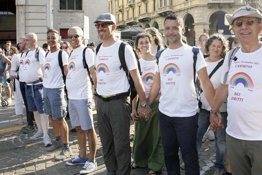 A piedi da Torino a Roma per le unioni lgbt: è il Cammino dei Diritti - Cammino dei Diritti 2 - Gay.it