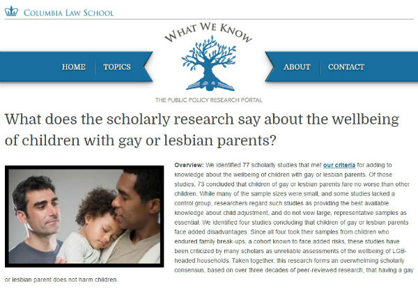 I pediatri: "vivere in una famiglia gay può danneggiare i bambini" - columbia university - Gay.it