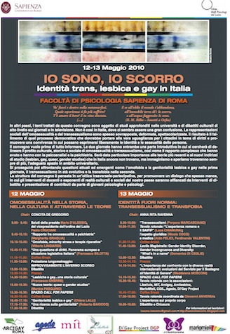 Alla Sapienza si parla di identità trans, lesbica e gay - convegnogaysapienza - Gay.it