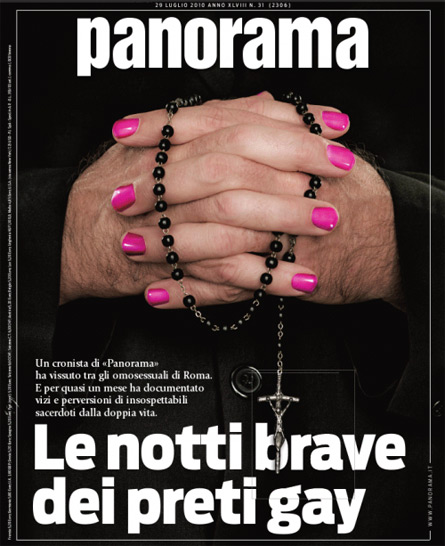 Scoperti i nomi dei tre preti dell'inchiesta di Panorama - copertinapanorama - Gay.it