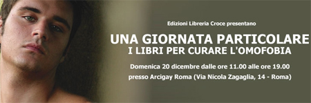 "Una giornata particolare": a Roma i libri contro l'omofobia - fabiocroceF1 - Gay.it