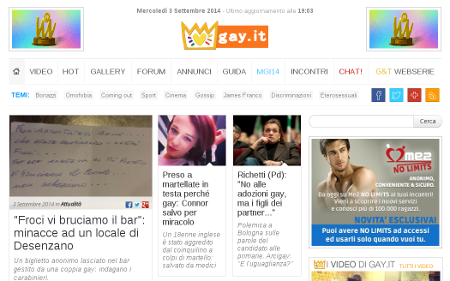 Gay.it candidato a Miglior Sito Lgbt: adesso tocca a voi farci vincere - gayit mia - Gay.it