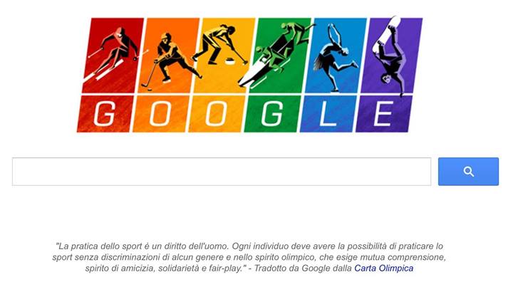 Svolta del Coi: niente più Olimpiadi nei paesi omofobi - google doodle sochi - Gay.it