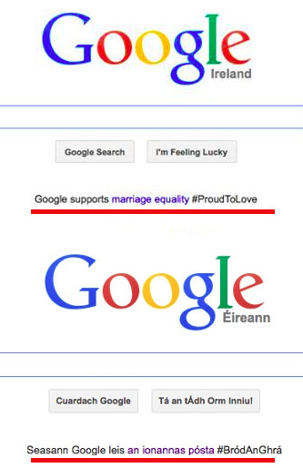 Gayburg oscurato: la solidarietà di Gay.it - google irlanda matrimonio - Gay.it