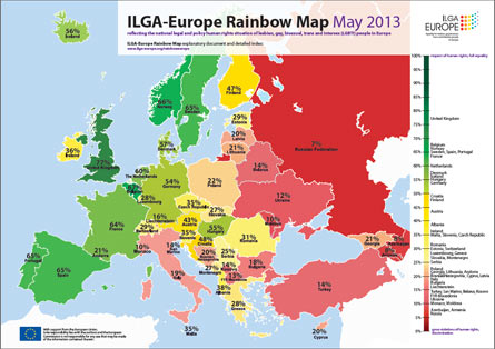 Ilga Europe: disastro Italia, 36esima in Europa per i diritti lgbt - ilga2013F1 - Gay.it