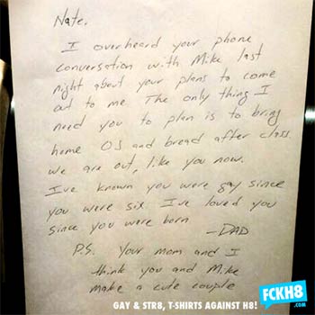 La commovente lettera di un padre al figlio che vuole fare coming out - lettera padreF1 - Gay.it