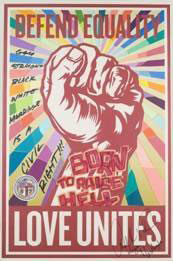 "Passaggio in Italia", Shepard Fairey transita a Milano - LoveUnitesShepardFaireyF3 - Gay.it