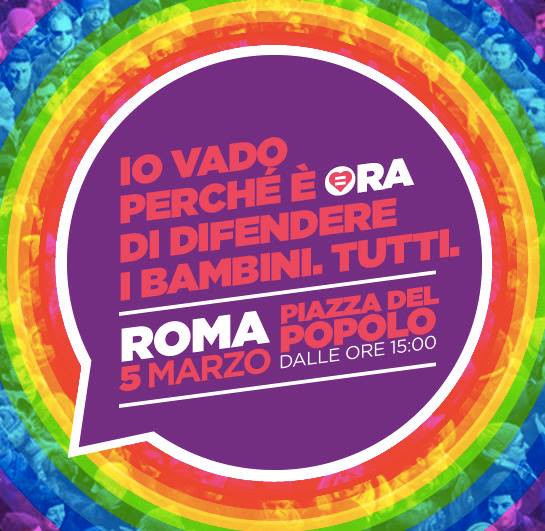 Per il 5 marzo arriva lo sconto del 30% di Italo Treno - manifestazione 5 marzo 2 - Gay.it