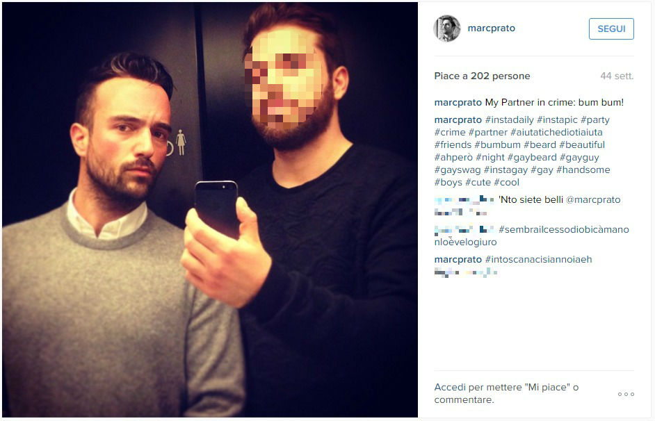 Delitto Varani: caccia a 23 persone tra potenziali vittime e complici - marc prato instagram - Gay.it