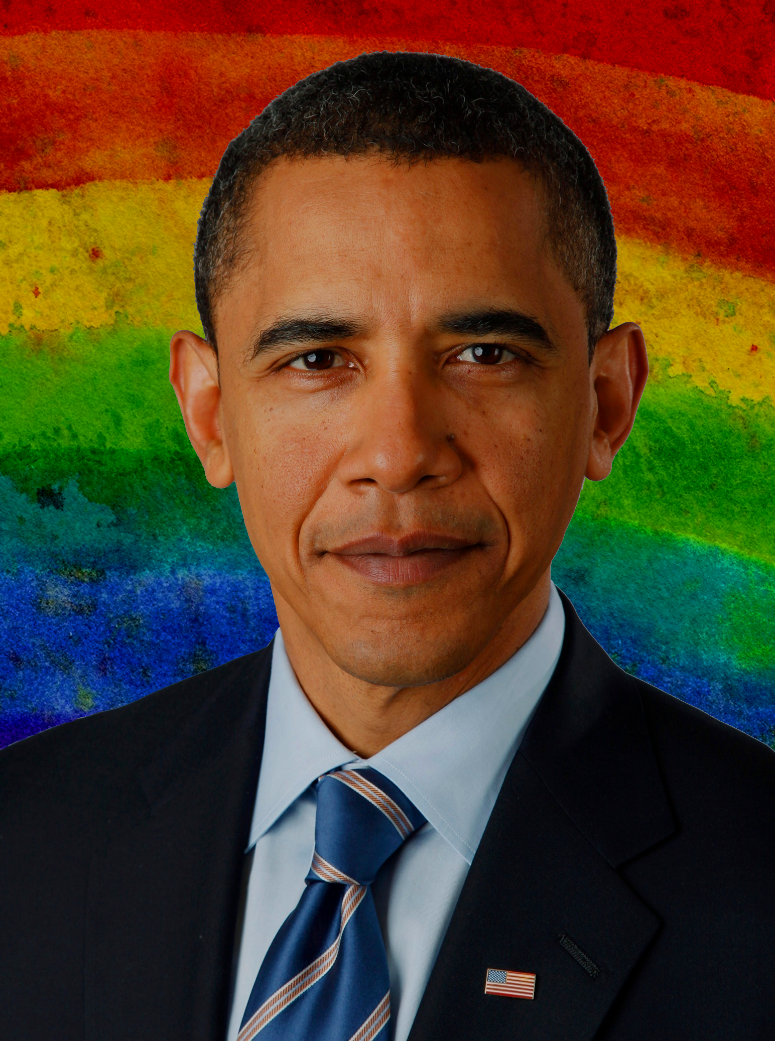 Sondaggio USA: il matrimonio gay ormai è più accettabile del divorzio - obama rainbow - Gay.it