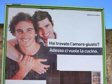 Ad Avellino le liste di nozze sono gay - pubblicita palermoBASE - Gay.it