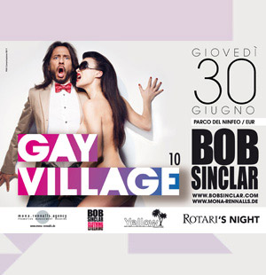 Il Gay Village compie 10 anni e festeggia con Bob Sinclar - sinclar VILLAGEF1 - Gay.it
