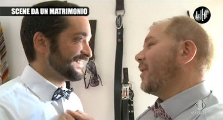 Nozze gay: alle Iene di scena il matrimonio di due italiani - sposi ieneF3 - Gay.it