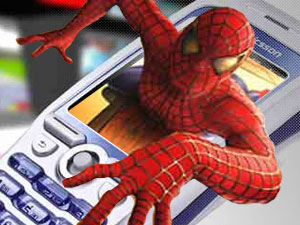 SPIDERMAN ATTRAVERSA IL CELLULARE