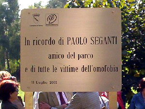 Roma: giardino Seganti per vittime dell’omofobia - agrm 0148 - Gay.it