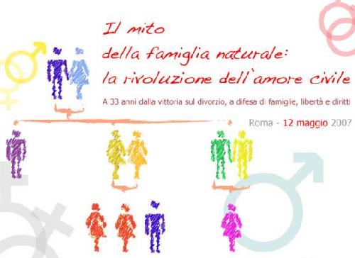 Roma: il 12 maggio anche il “Coraggio laico” in piazza - Mito famiglia tradizionale - Gay.it