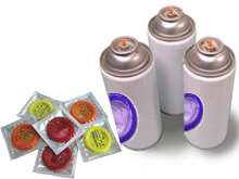 Inventato il condom spray