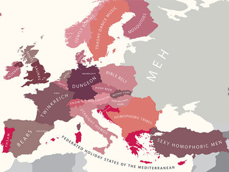 L’Italia? Terra degli etero-gay, i più belli sono in Francia