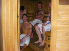 Finocchi al vapore. In sauna si può