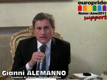 Alemanno per Europride: "Venite a Roma, qui c'è casa vostra" - alemanno europrideBASE - Gay.it