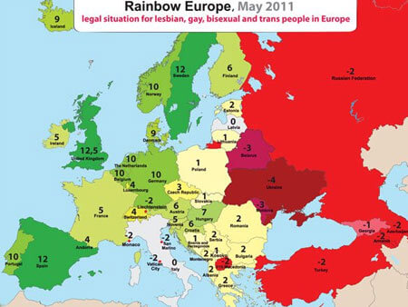 Indice Rainbow, l'Ilga boccia l'Italia: 0 punti al Belpaese - indice rainbowBASE - Gay.it