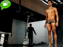 Mattew Mitcham e gli slip da mare: il video del backstage