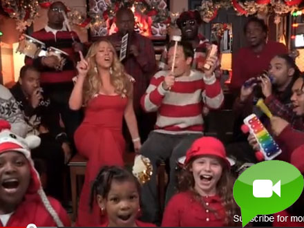 “All I Want For Christmas Is You”, Mariah live coi bambini