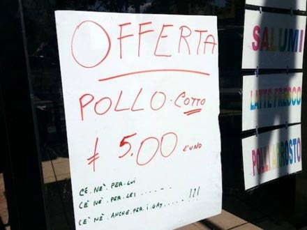 Il macellaio livornese che vende il pollo “anche per i gay”
