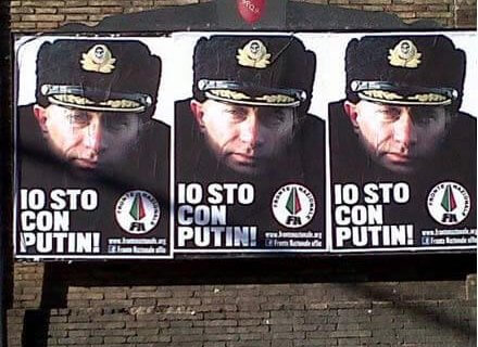 "Io sto con Putin": manifesti omofobi del Fronte Nazionale a Roma - fn putinBASE 1 - Gay.it