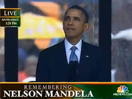 Obama alla cerimonia per Mandela: Nessuno va discriminato per chi ama