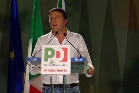 Renzi: "A settembre le unioni civili". Arcigay: "Nessuna mediazione" - renzi assemblea pd 1 - Gay.it