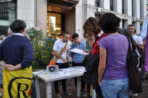 Il sit in al Consolato spagnolo