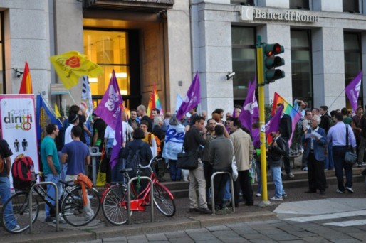 Il sit in al Consolato spagnolo