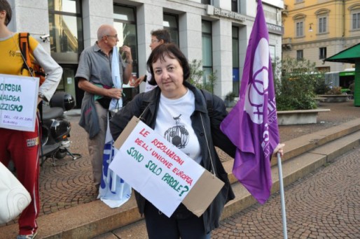 Il sit in al Consolato spagnolo