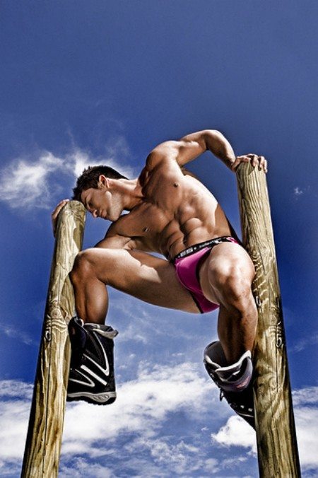Es affronta il freddo in underwear