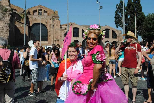 Le immagini pi&ugrave; belle del Roma Pride 2013