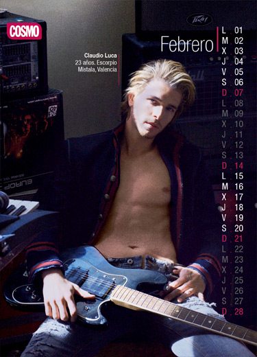 Il calendario Cosmopolitan: un "Chico" per ogni mese