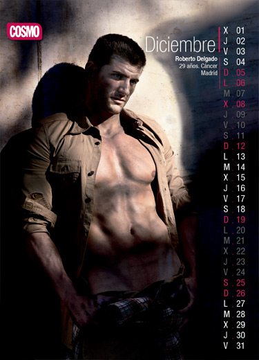 Il calendario Cosmopolitan: un "Chico" per ogni mese