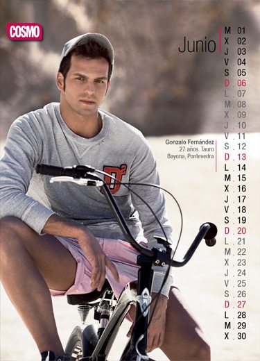 Il calendario Cosmopolitan: un "Chico" per ogni mese