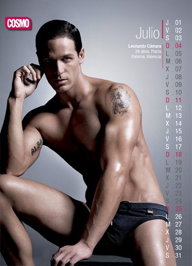 Il calendario Cosmopolitan: un "Chico" per ogni mese