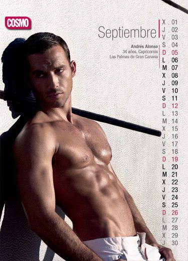 Il calendario Cosmopolitan: un "Chico" per ogni mese
