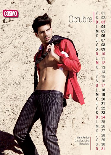 Il calendario Cosmopolitan: un "Chico" per ogni mese