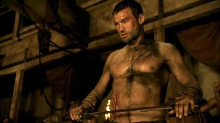 Prima scena di sesso gay tra gladiatori in "Spartacus"