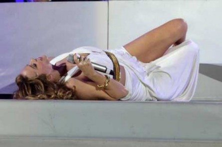 Kylie, splendida Afrodite a Verona