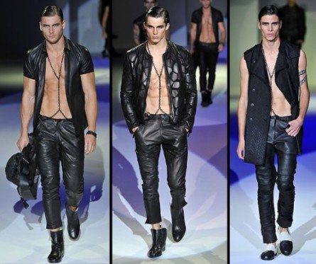Nudi e leather per l'estate Armani