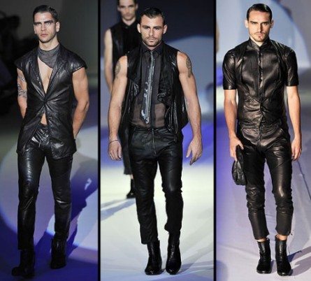 Nudi e leather per l'estate Armani
