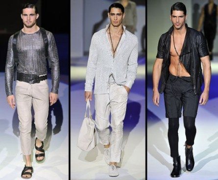 Nudi e leather per l'estate Armani