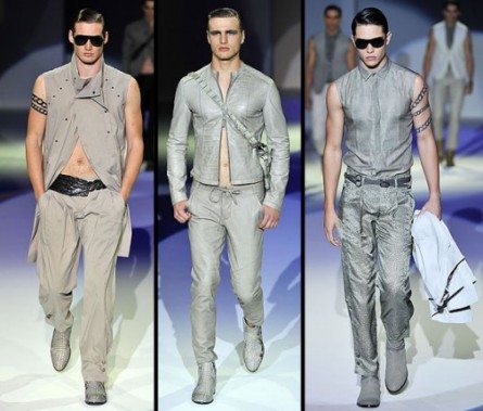 Nudi e leather per l'estate Armani
